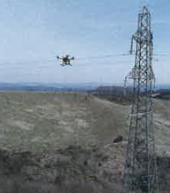 ドローンによる送電線点検サービス