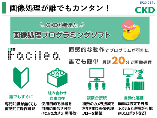 簡単画像処理ソフトCKD「Facilea」
