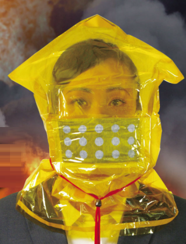 火災避難用防煙フード型マスク『ライフキーパーS』