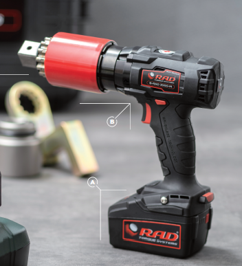 ピストルタイプバッテリートルクレンチ『B-RAD』