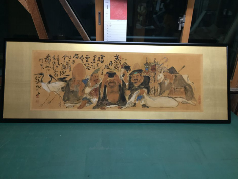 【額装仕立事例】かなり古い額をお仕立て直し