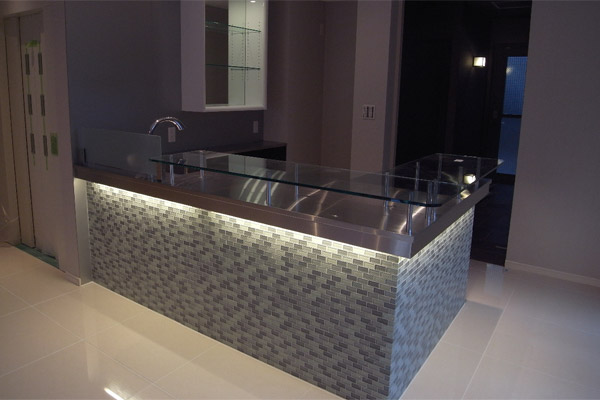 オーダーメイド事例 / バーカウンター（SUS304 HL）