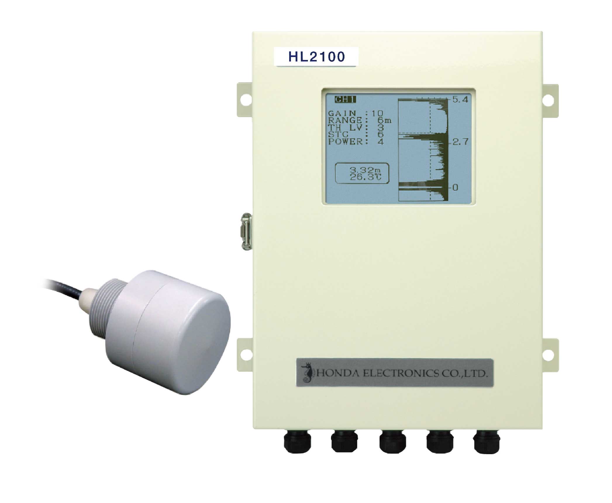 【界面レベル計測】超音波界面レベル計　HL2100