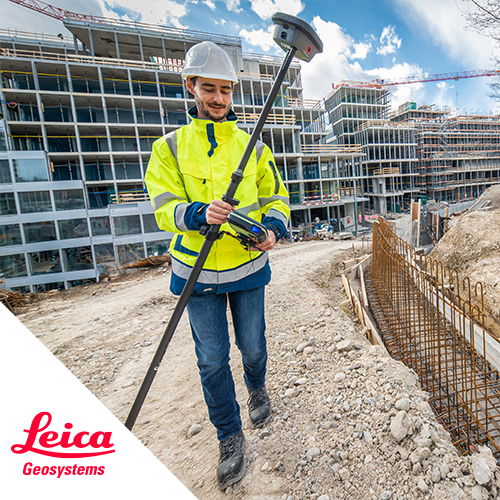 写真計測ができるGNSS受信アンテナ「Leica GS18 I」