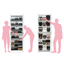Shoe box (shoe cabinet, geta box, entrance storage) tall type