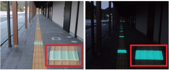 安全対策に貢献!屋外用蓄光ブロックパネルシリーズ