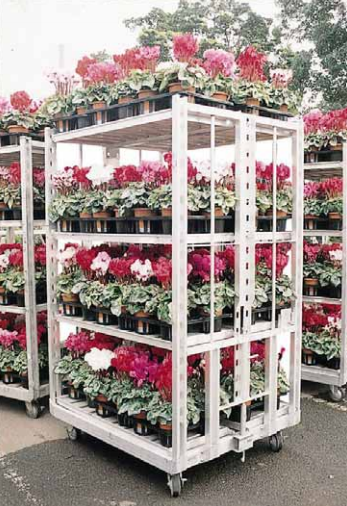 アルミ製花き運搬コンテナ『アルフロック』