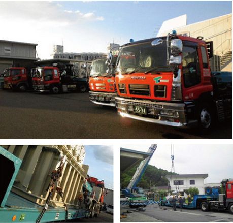 【物流部門】重量物・精密機器に大型特殊車両の輸送などで幅広く対応