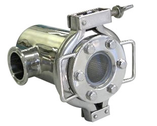 サニタリー機器『サイトグラス付きストレーナー』