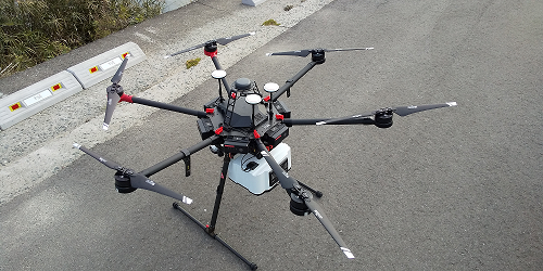 グリーンレーザードローン測量システム