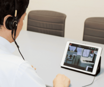 室内試験遠隔立会サービス『ジオ・ビュー』