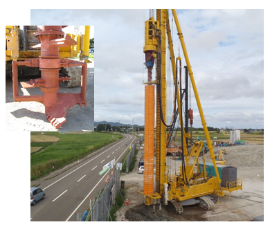 大口径深層混合処理工法『KS-S・MIX工法』