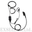 [Professional Use Tie Clip Type] Throat Microphone & Earphone EM-01-581A