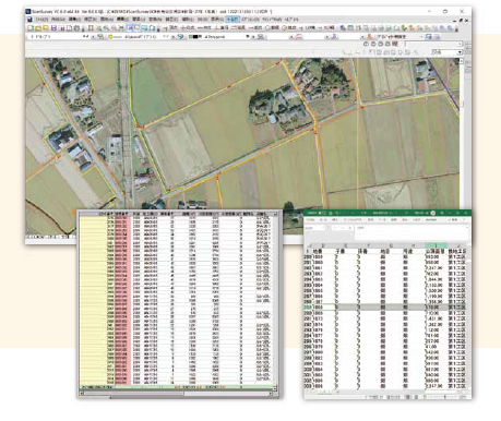 GIS連携可能ハイブリッドCAD『ScanSurvey VC6』