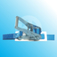 Lashing belt for cargo securing with ratchet buckle type