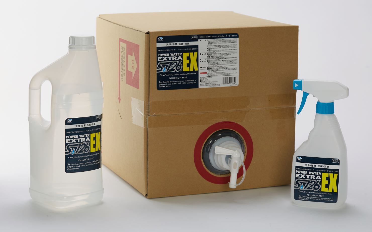 高機能アルカリ電解水クリーナー『パワーウォーターS-126EX』