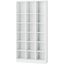 3-Column Open Bookcase "3 Columns 6 Tiers (White)"