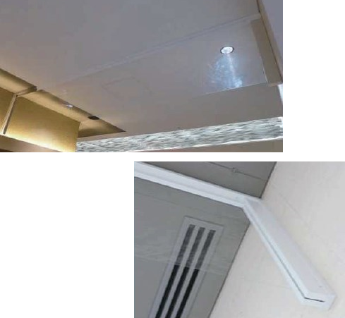 防煙垂れ壁『超透明膜材料 防煙垂れ膜』