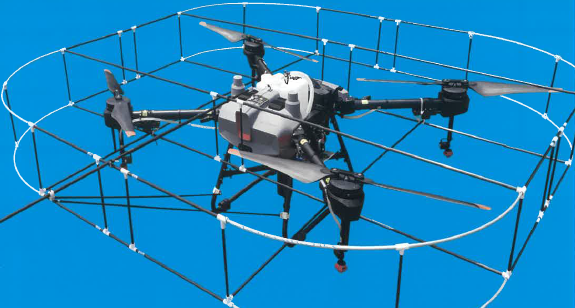 インフラメンテナンス材噴射装置搭載ドローン『飛燕』