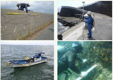 海岸保全施設における点検から長寿命化計画書まで