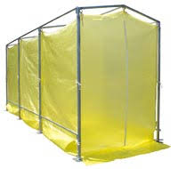 『橋梁ブラスト工事用　セキュリティルームレンタル WT-SE』