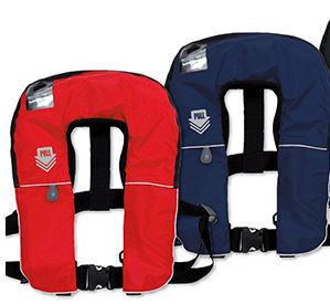 『国土交通省新型式承認で安心・安全をしっかり保証』膨脹式救命胴衣