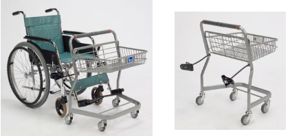 車イス装着用ショッピングカート PK3-C75