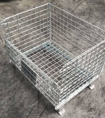 中古　鉄製メッシュパレット②　W800✖️D600✖️H500 網目50mm 中古メッシュパレット（W800×D600×H500） キーフェル | イプロス