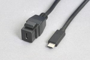 スナップインケーブル USB3.1TYPE-Cコネクタメス-オス ネット