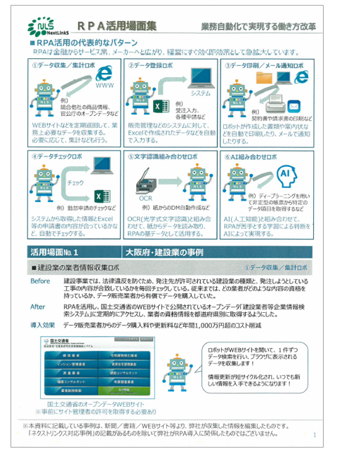 【資料】RPA活用場面集