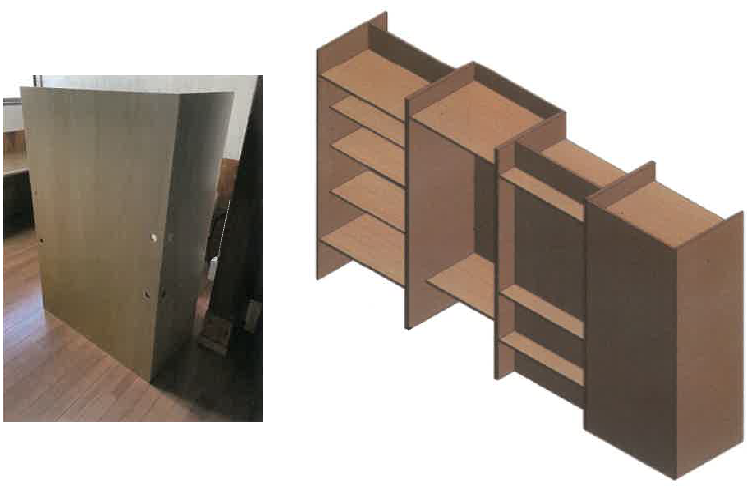 間仕切デスク/間仕切収納ユニット