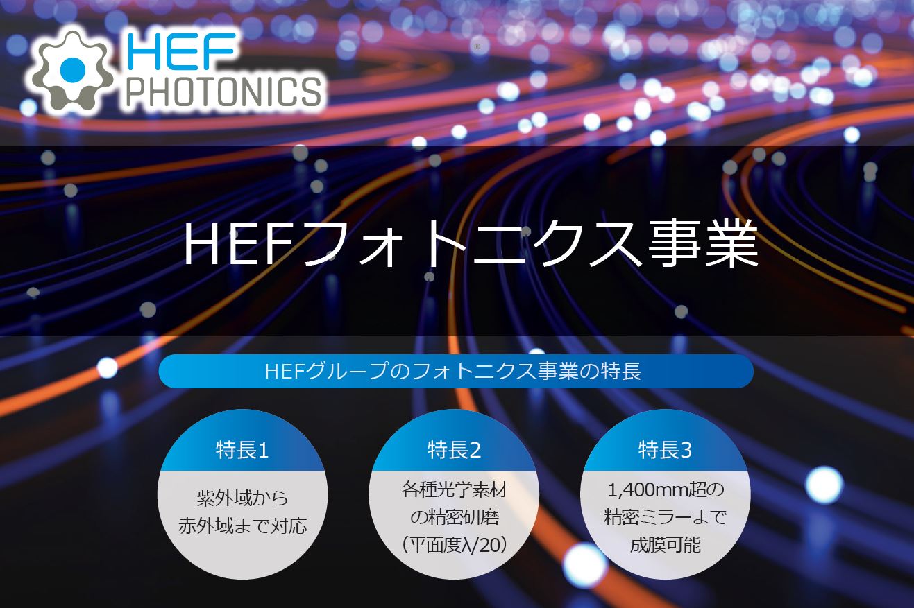 『フォトニクス事業』※紫外域から赤外域まで対応！