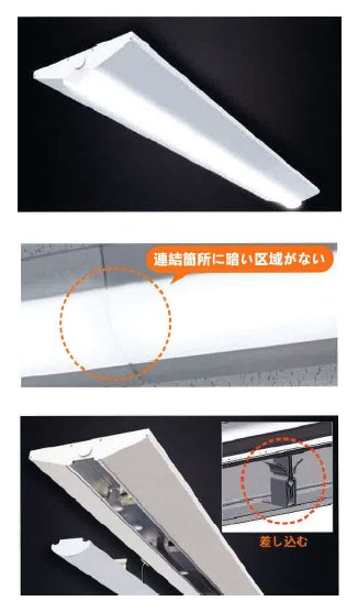 LEDベースライト 逆富士型『PVシリーズ』