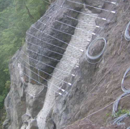 【落石予防工】FDCロープ掛工