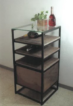 【オリジナル家具開発事例】e-wood＋波形ワインラック