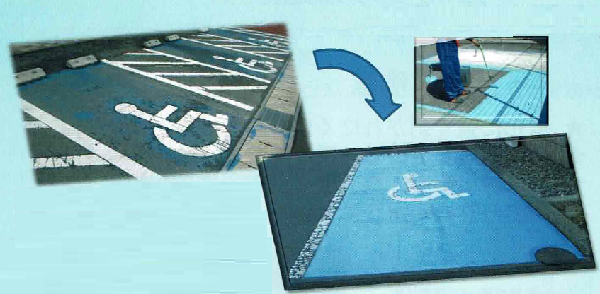 駐車場舗装塗材『シポテックス涼感塗装』