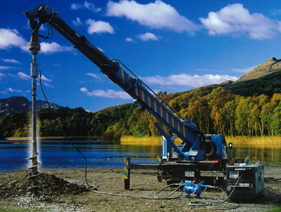 天然砕石パイル工法『HYSPEED工法』