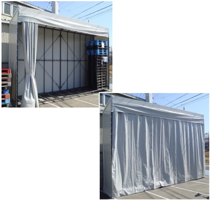 確認申請不要のコンパクトサイズ！『パレットテント』