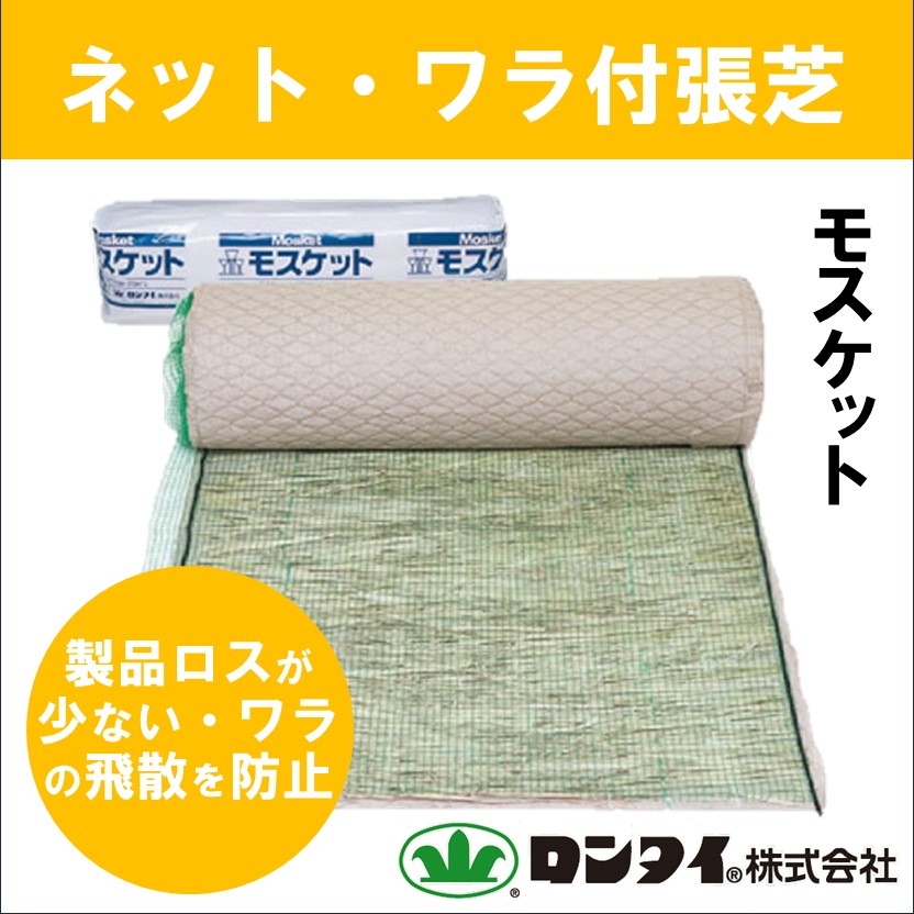 もうたん　RP5　板ロング　特注　その１ 盛土用】ネット・ワラ付張芝『モスケット』 | ロンタイ - Powered by