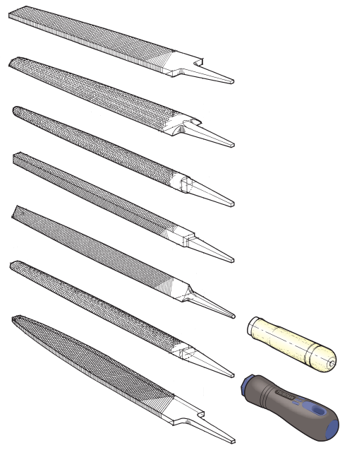 切削手工具　鉄工ヤスリ