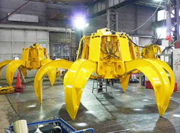 清掃工場用グラブバケット　製作サービス