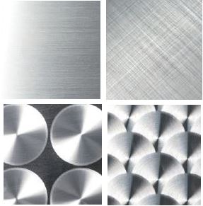 様々な柄をデザインする金属建材アート加工 「スピン研磨加工」 美光