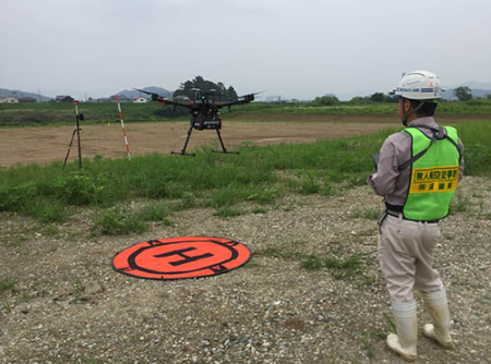 【事例】UAVレーザー測量　i-construction起工測量