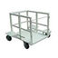 Low-bed cylinder transport cart