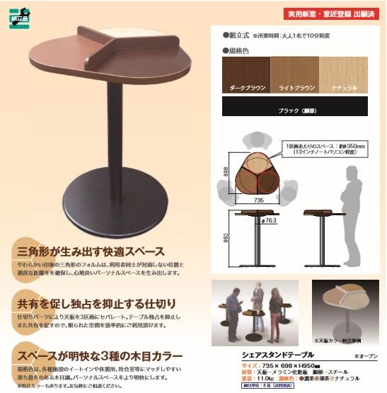 シェアスタンドテーブル