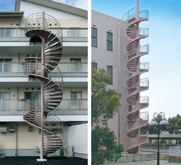 屋外・屋内らせん階段『スカイダー AR型/ARS型』 山陽建工 | イプロス