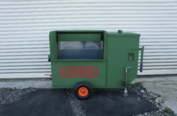 バーナー熱を利用しパワフルに溶かす！小型可搬式融雪機