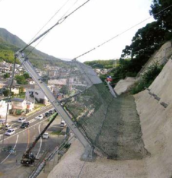 落石防護柵『キャフロンネット』