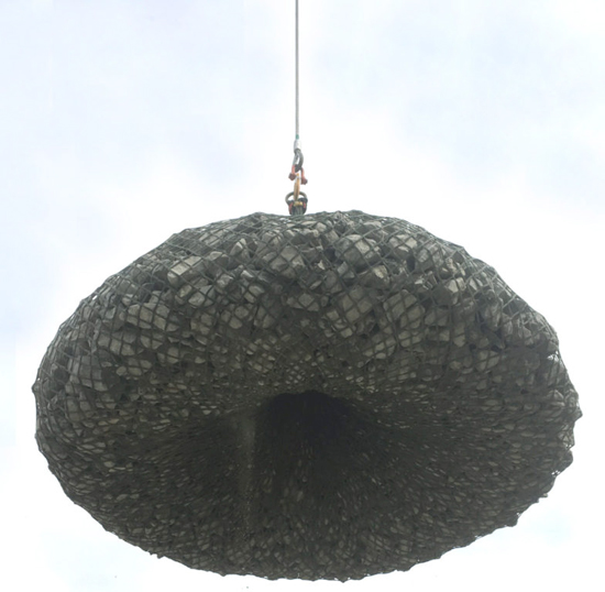 袋型根固め工用袋材『キョーワ式フィルターユニット S型』