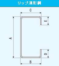 薄板軽量　開放断面形鋼